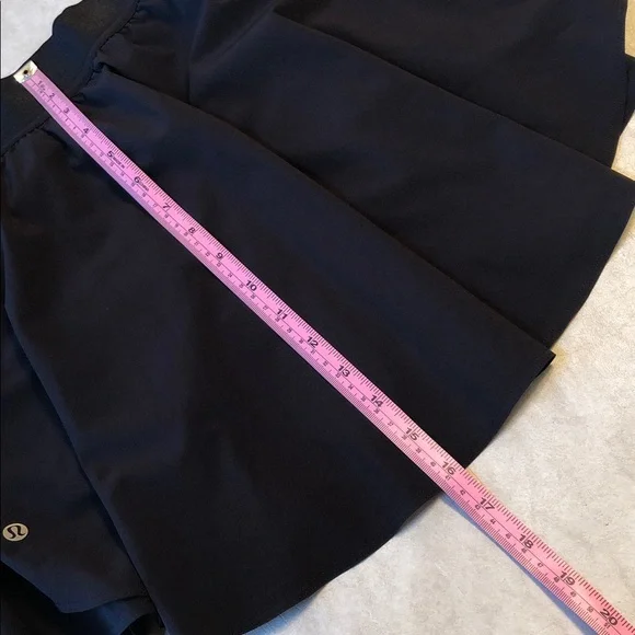 Lululemon Court Rival High Rise Tennis Skirt Lightweight Black Long Size 6 - Picture 7 of 16